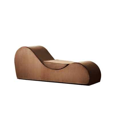 Chaise longue brune pour un repos confortable - Housse lavable en mousse haute ergonomique et amovible, lavable à la machine