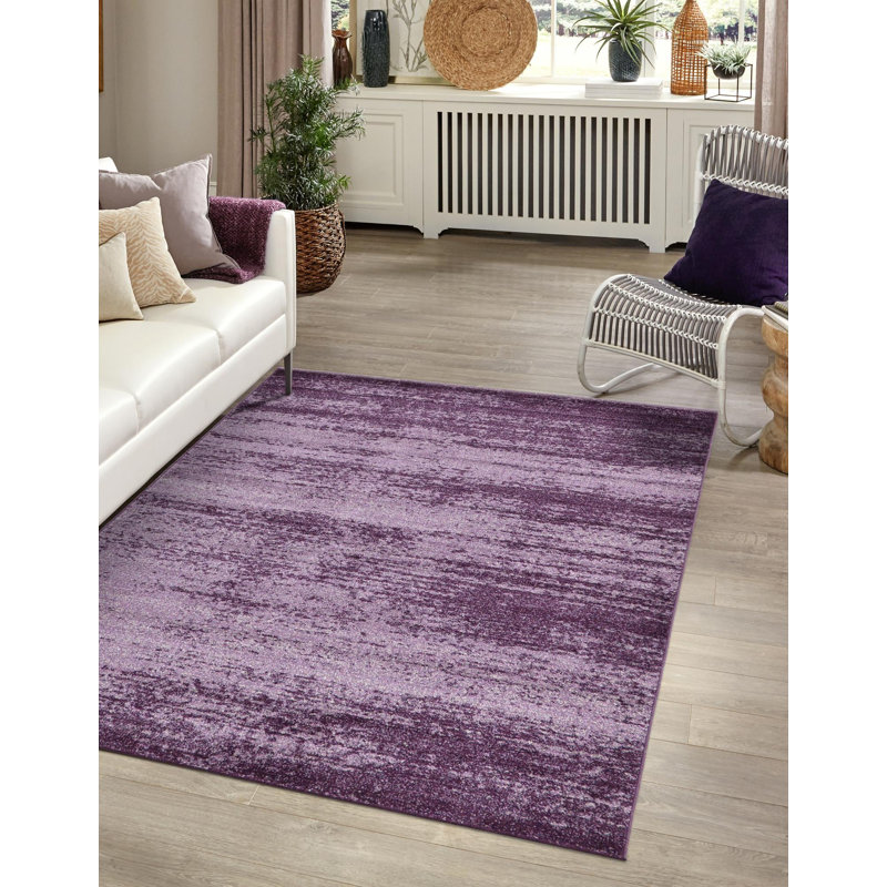 Tapis mauve Roshaunda, Rectangle 4 pi 1 po x 6 pi 1 po