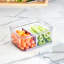 Réfrigérateur et compartiment en plastique iDesign Crisp, 8,3 po x 6,3 po x 3,7 po, transparent et gris