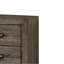 Ensemble de chambre double avec table de chevet en bois brun et ensemble de 2 pièces