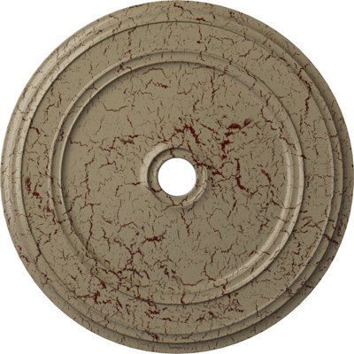 Médaillon de plafond Endurathane Spring, DO 42 1/2 po x P 4 5/8 po (pour auvents jusqu'à 9 3/8 po), fini cuivre peint à la main