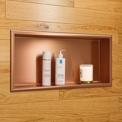 Tablette de douche adhésive en acier inoxydable