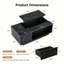 47.2" LED Coffee Table with Storage, Lift Top Coffee Table with Drawer& Hidden Compartment, High Gloss Smart Coffee Table with Wireless Charging, Bluetooth Speaker & USB Ports for Living Room, Black