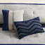 Édredon grand 7 pièces en bleu - Faux suède Édredon lavable à la machine, taies décoratives, coussins, jupe de lit inclus Détails de couture inclus-131375986-131375988