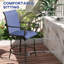 Tabourets de bar d'extérieur avec accoudoirs Outsunny, ensemble de 2 chaises de patio pivotantes à 360 °-1270586051