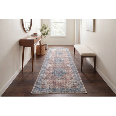 ELISE 2,6 x 7,6 6305-351 rouge / bleu / beige