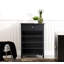 1 Drawer Black Wine Rack Storage Wooden Cabinet for Living Room Furniture