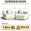 Canapé modulaire courbé Chenille-549373629