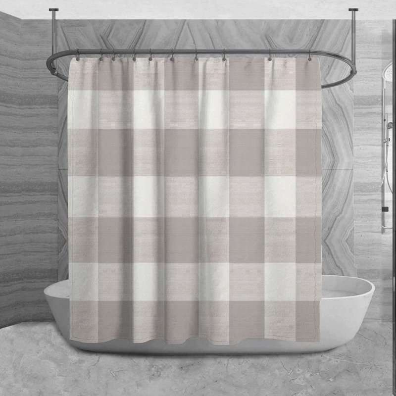 Rideau de douche Gingham, H 84 po x l 70 po