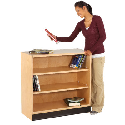 2 Compartment Manufactured Wood Shelving Unit