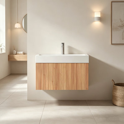 Meuble-lavabo mural 30 po avec lavabo intégré