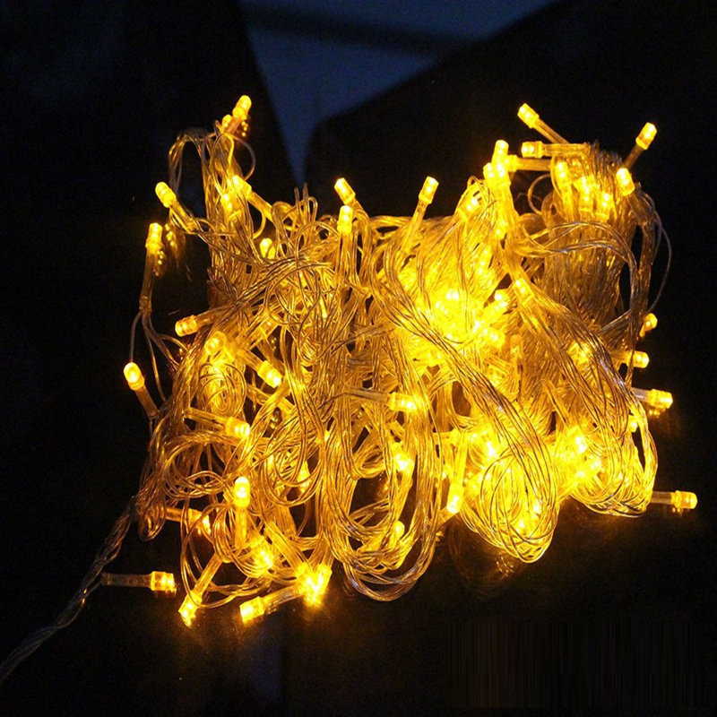 Milo Indoor Plug-in LED Wide Angle LED String Light, 32 ft., Yellow