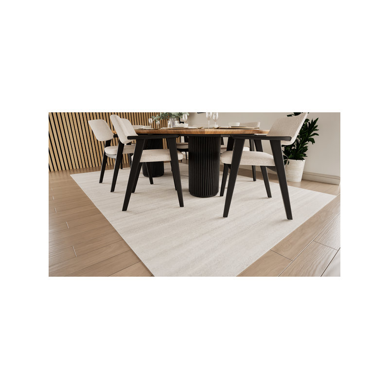 Striped Wool Hand Knotted Area Rug, 1.20m x 0.60m