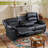 87.01'' Wide Modern Soft Vegan Leather Manual Reclining Sofa With Hide Console (Set of 2)