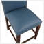 Tabouret de comptoir en similicuir bleu avec têtes de clous Blaire-630273728