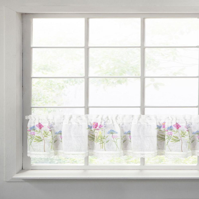 Wentzel Floral Tailored Window Pelmet, 150 W x 30 D cm