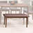 Houser Polyester Upholstered Bench