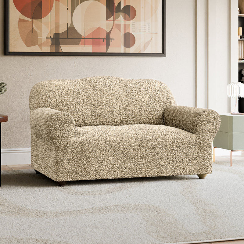 Housse extensible pour canapé causeuse - Style italien et qualité supérieure - Collection CottonRich, Chameau