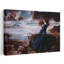 Miranda, The Tempest Classic Abstract Orchid Coastal Nature Wall Art Print by John William Waterhouse - Wrapped Canvas Print-789458489
