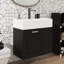 Meuble-lavabo de 21,8 po avec lavabo, armoire flottante murale, grand tiroir et tablette réglable-1612226030