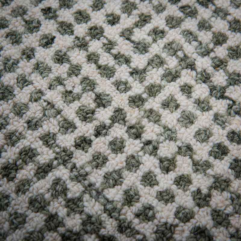 Tapis 100% laine touffeté à la main, Rectangle 9 pi x 12 pi