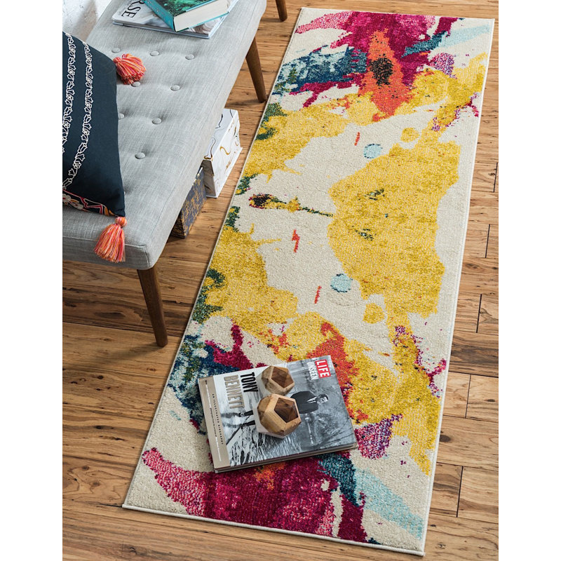 Lizotte Abstract Indoor Rug, Runner 2'2" x 6'7"