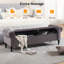 Banc de rangement rembourré 66,9 po-1487340278