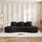 Curved Sectional Sofa, 5-Seater Couch-1121209678