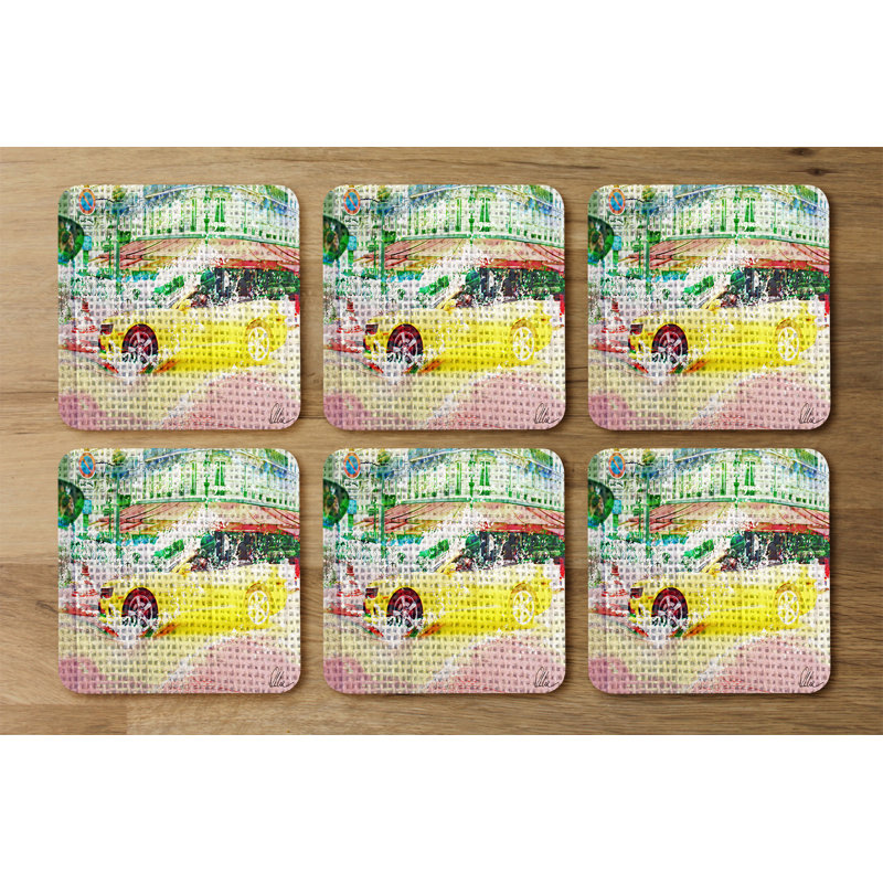 Square 6 Piece Coaster Set