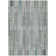 Machine Washable Indoor/Outdoor Xhevrie Teal Rug