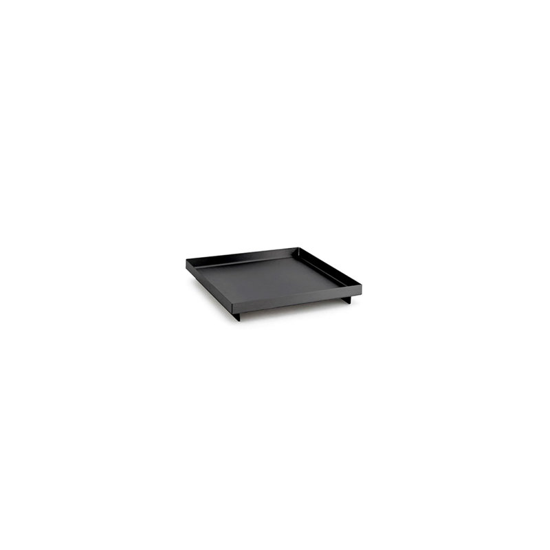 Plateau carré, Noir mat