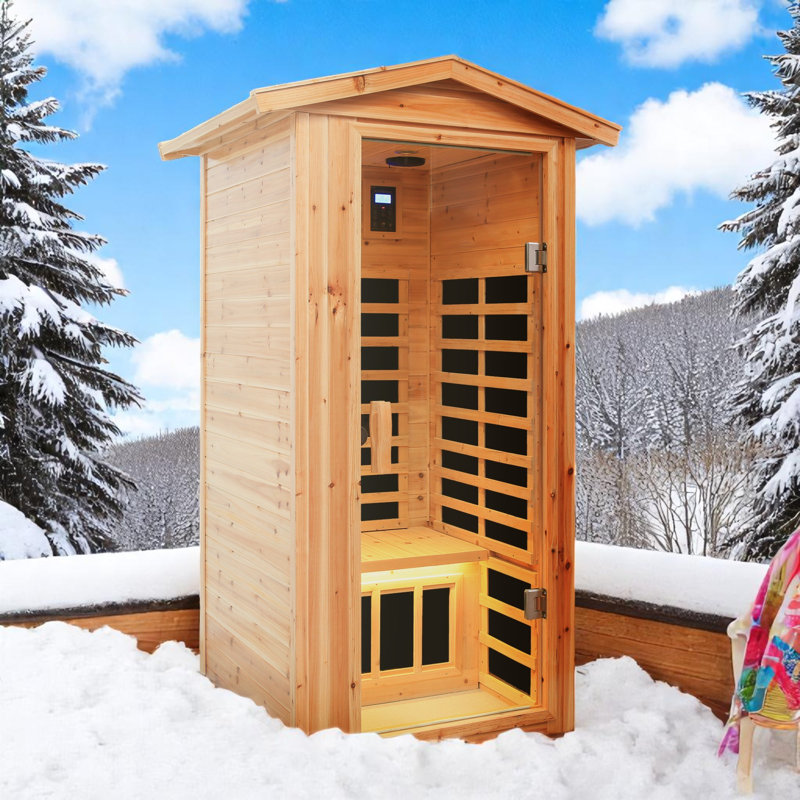 Outdoor/Indoor Sauna For One Person With Far Infrared