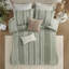 Ensemble de housse de couette en coton rayé pour lit double / grand 3 pièces-117539039-117539040