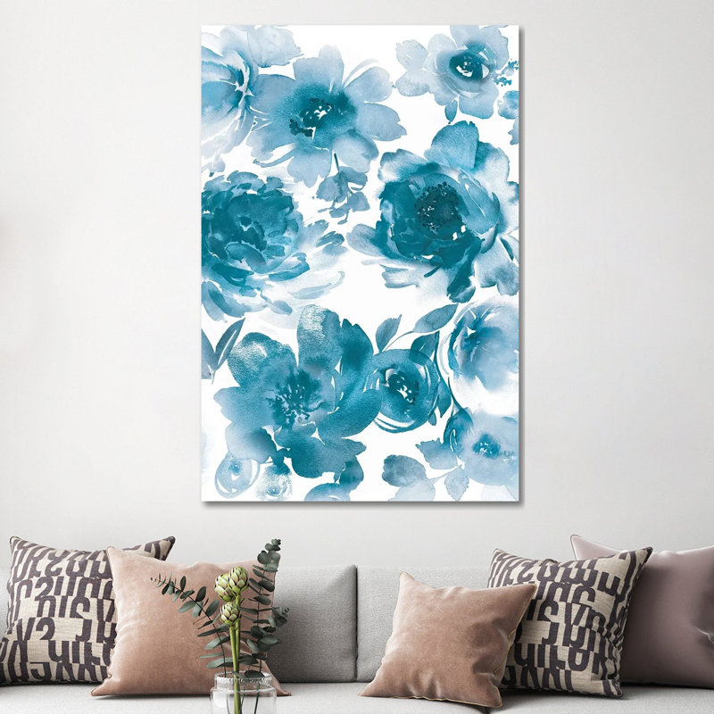 Springtime Blue II 1 Piece Wrapped Canvas Painting, 152.5 cm H x 101.5 cm W