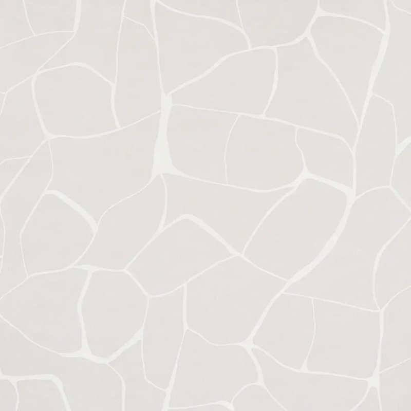 Schumacher x Porter Teleo Filigree Wallpaper, Stone