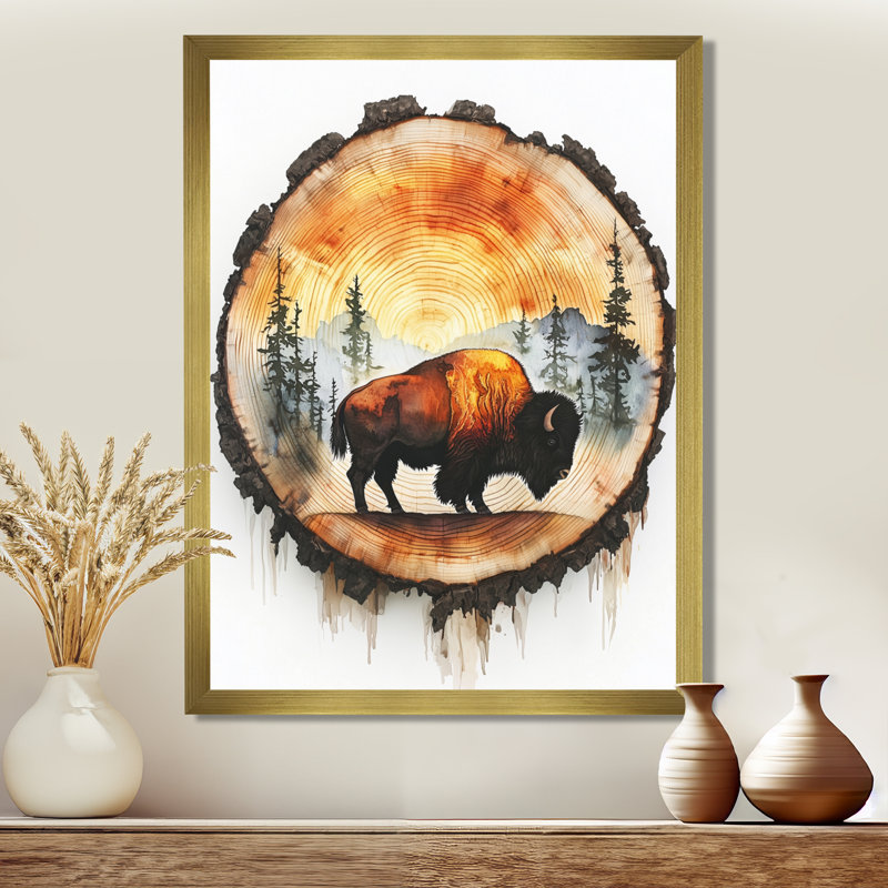 Gladiz - Animals Canvas Prints, H 20 po x l 12 po, Doré, Picture Framed