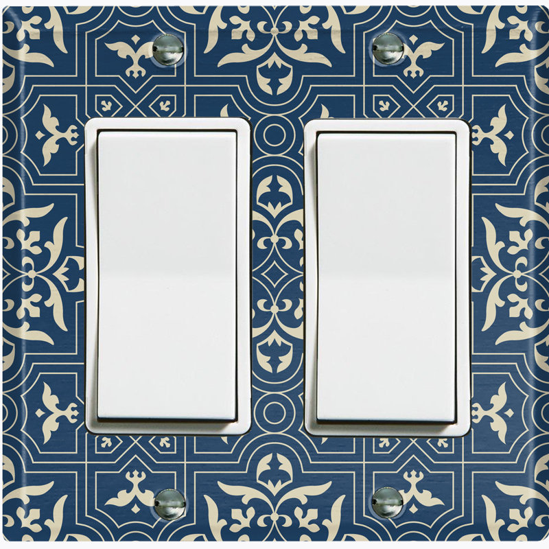 Plaque murale à bascule 2 bandes Vintage Elegant Tile