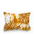 Orange / Motif floral blanc