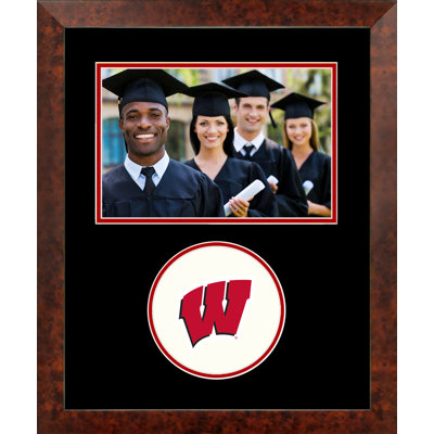 Cadre photo à rites badges wisconsin NCAA