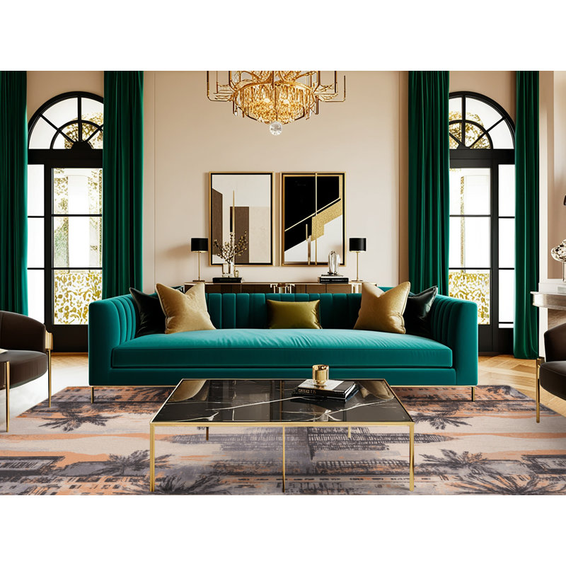  Tapis bord de mer lavable Urban Beach, Carré 4 pi