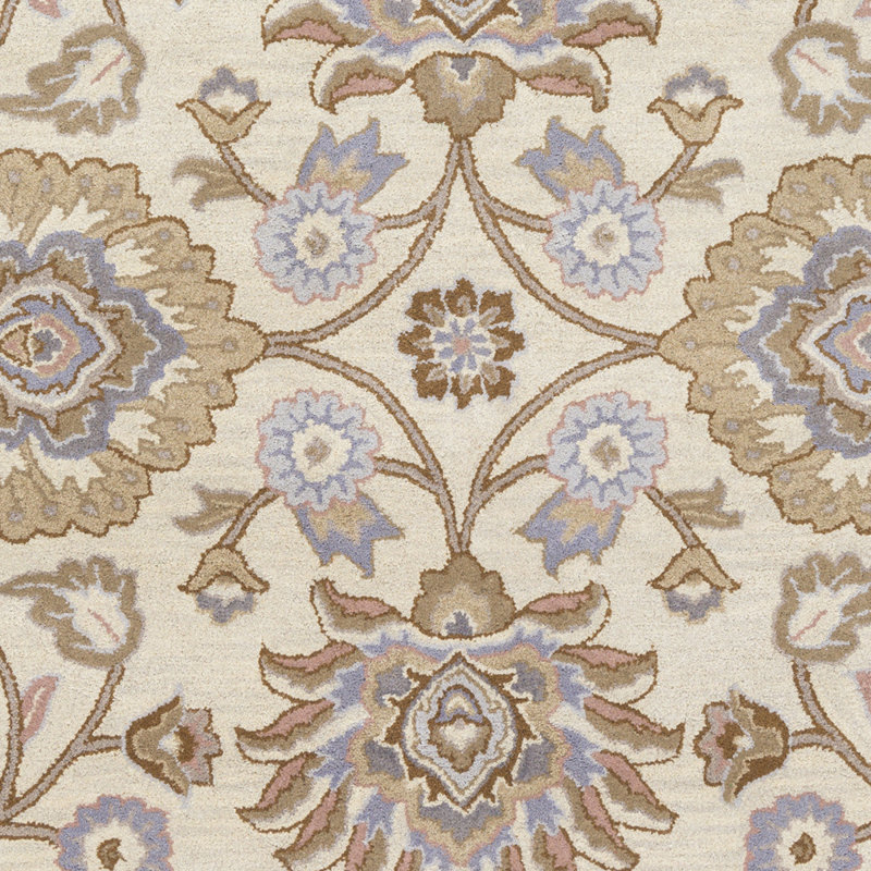 Arden Wool Floral Indoor Rug, Square 4'