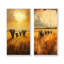 «Elephants Crossing The Savannah I», collection d'art mural animaux 2 pièces-874586571-874586609