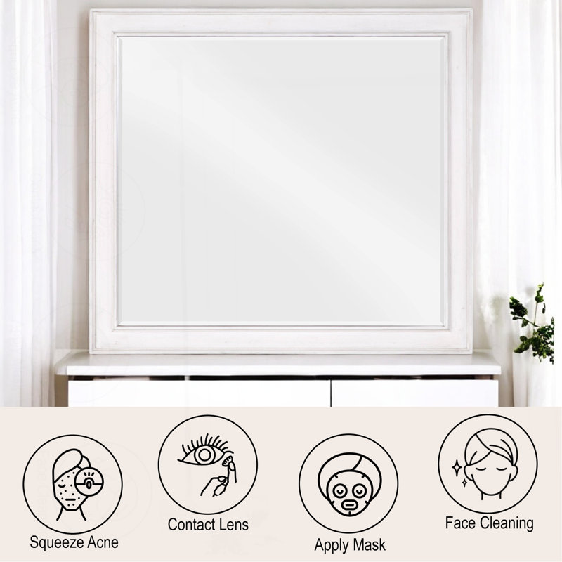 Exquisite Transitional Design Mirror With Refined Charm And Rustic Warmth