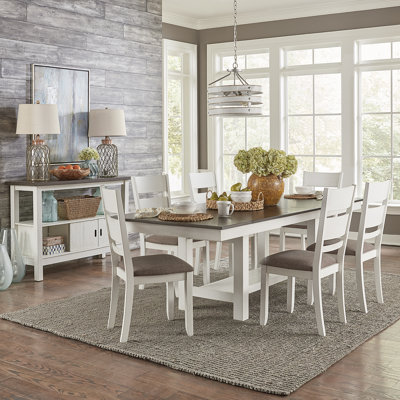 Luz Optional 7 Piece Trestle Table Set -  Liberty Furniture, 182-CD-O7TRS