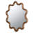 Wooden Accent Mirror with Unique Frame