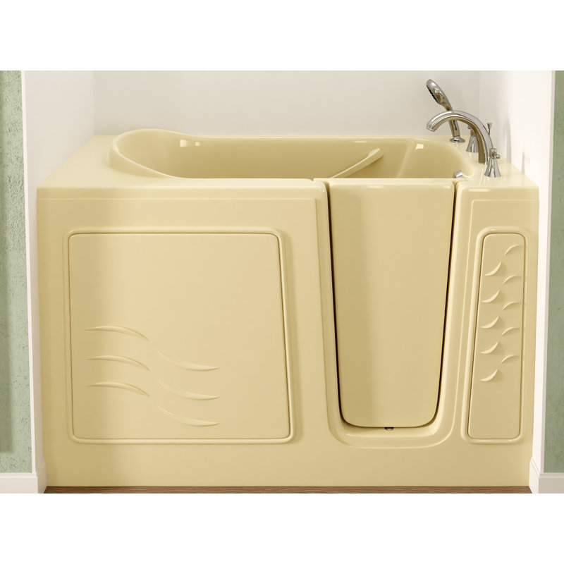 Therapeutic Tubs 30 in. x 60 in. Right Drain Quick Fill Walk-In Soaking Tub in Biscuit, Right, Biscuit