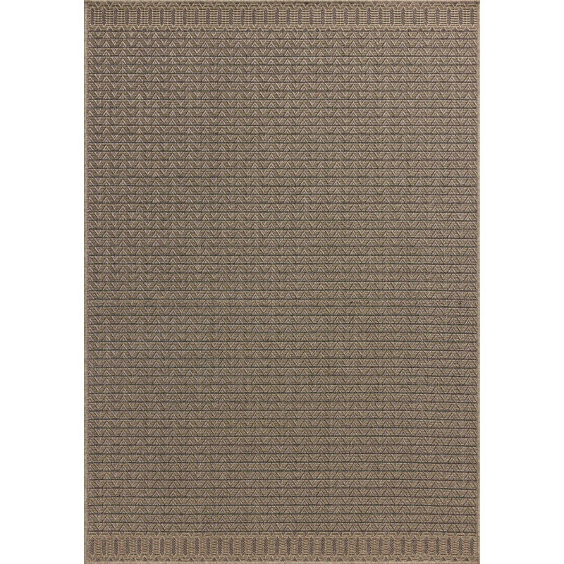 Tapis intérieur / extérieur naturel / graphite Chris Loves Julia x Loloi Providence, Rectangle 9 pi 2 po x 13 pi