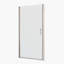 Porte de douche pivotante universelle à réglage de 1 3/8 po polyvalent, ouverte à l'extérieur, avec finition en verre trempé de 1/4 po-111795493