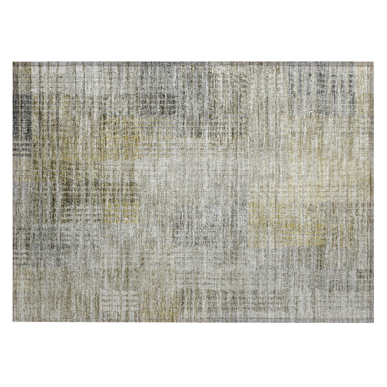 Condol Indoor/Outdoor Area Rug with Non-Slip Backing in , Rectangle 1'8" x 2'6"