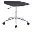 Chaise de bureau chromée sans accoudoirs avec roulettes-1346696269
